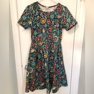 LuLaRoe Floral print Amelia dress